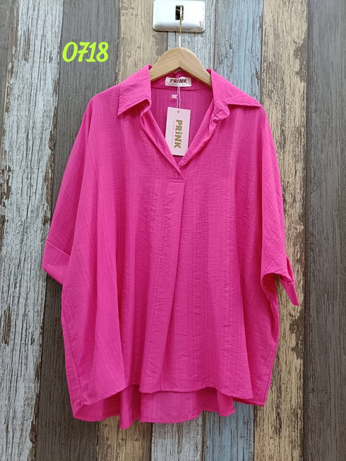 Women Casual Collar V-Neckline Tops